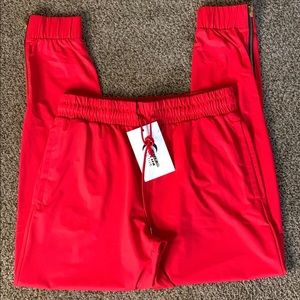 ZYIA Red Everywhere Zipper Joggers XS